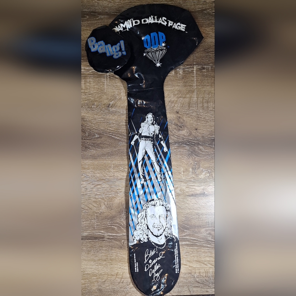 WCW 1999 Vintage Diamond Dallas Page DDP Inflatable Wrestling Bat "Bang!"